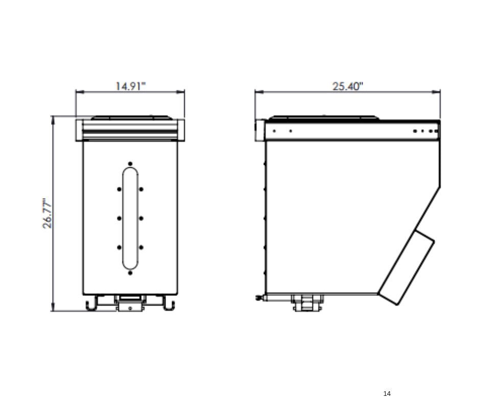 26 inch Oil Dry Hoppers