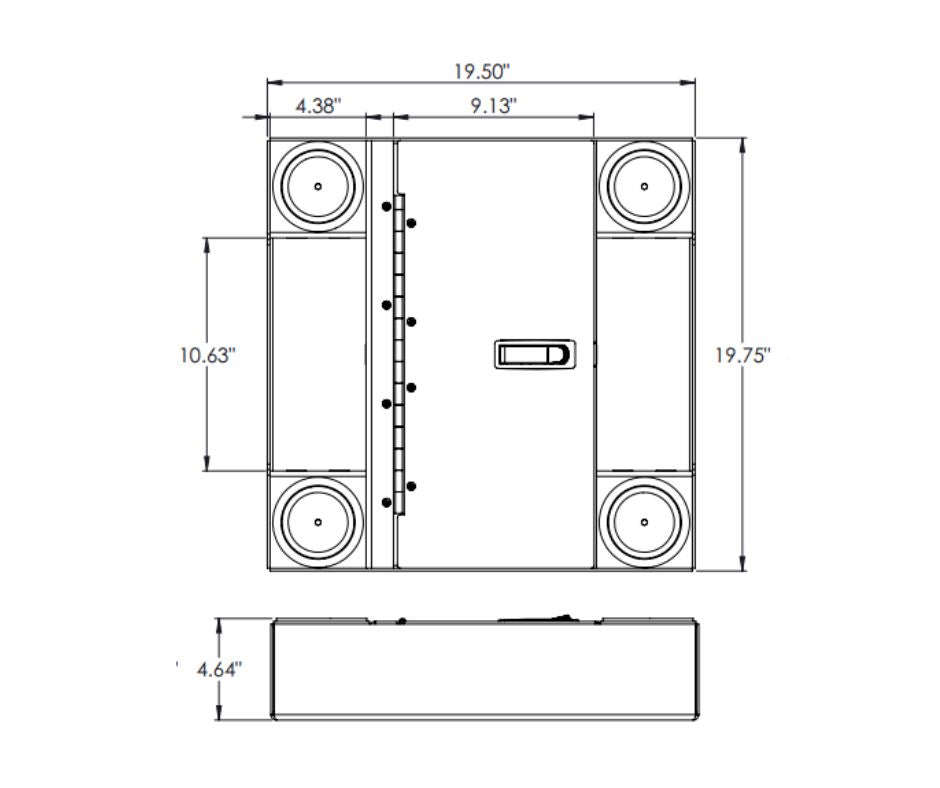 Hinged Storage Cup Holder